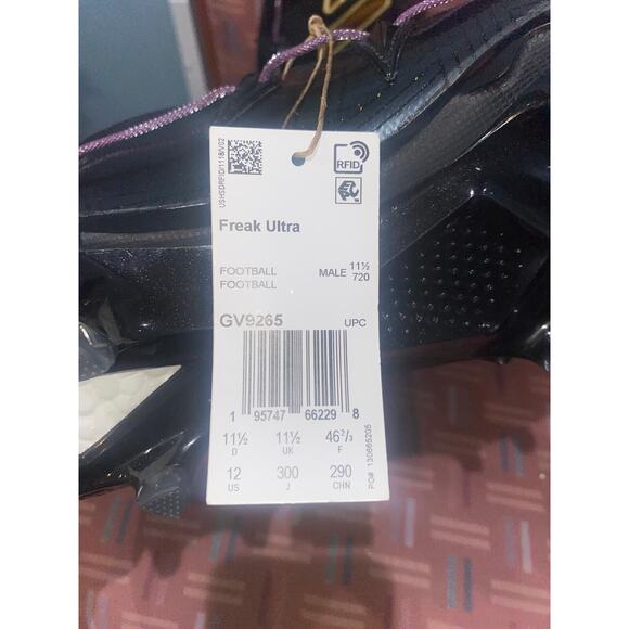 New adidas Freak Ultra Football Cleats Marvel Black Panther GV9265 Men Sz 12 NWT - Picture 7 of 8